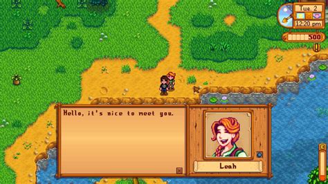 stardew valley leah location